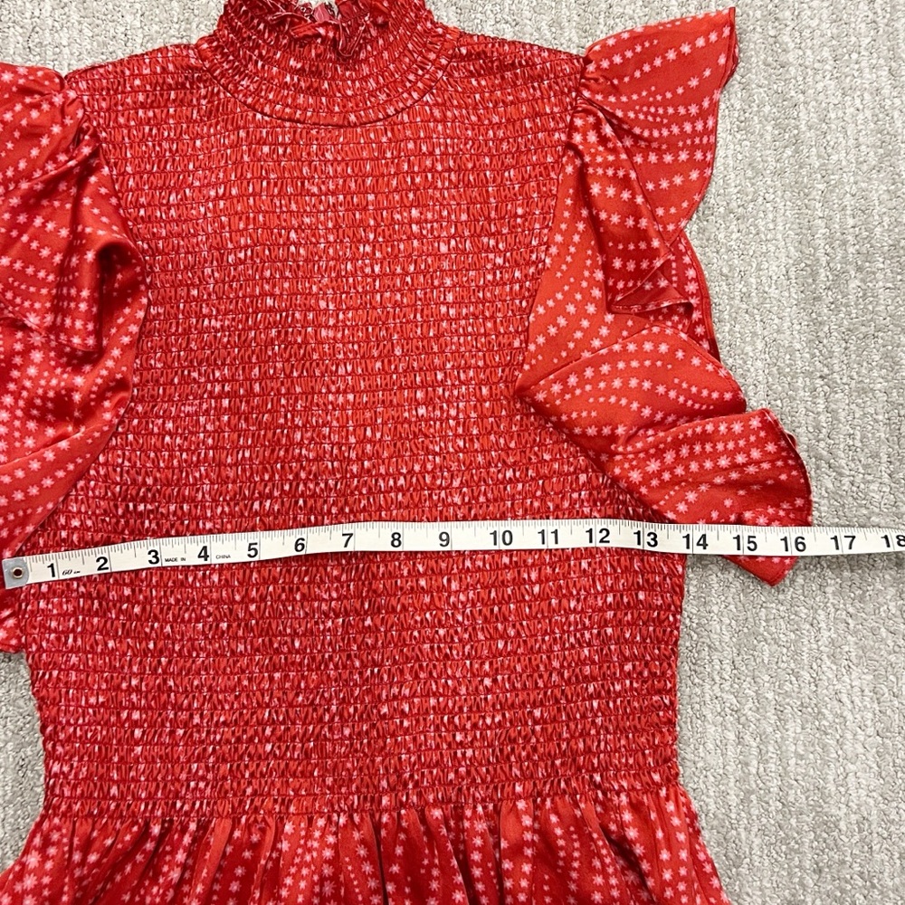 Cinq a Sept Kimiko Smocked Silk Top - Picture 12 of 13